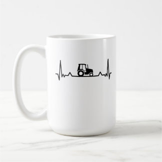 Mug Tracteur battement de coeur L'agriculture et les d