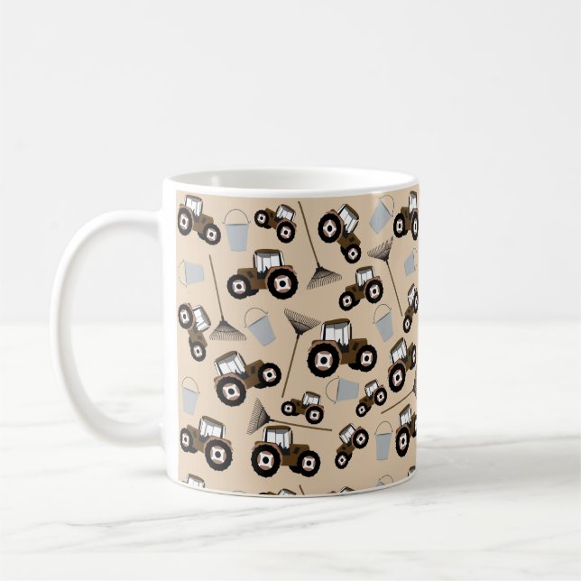 Mug Tracteur Camion Motif Équipement agricole (Gauche)