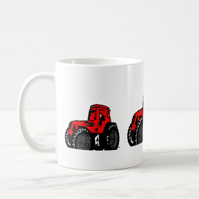 Mug Tracteur rouge (Gauche)
