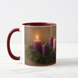 Mug Traditional Advent Wreath First Sunday