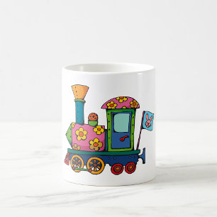 Mug Train à fleurs de jouets