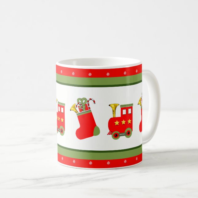 Mug Train de collection de Noël (Devant droit)