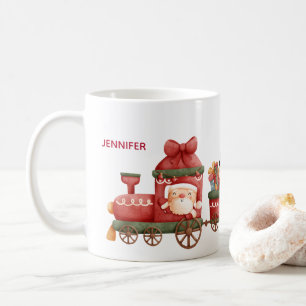 Mug Train de Noël Whimsical Vintage avec jouets