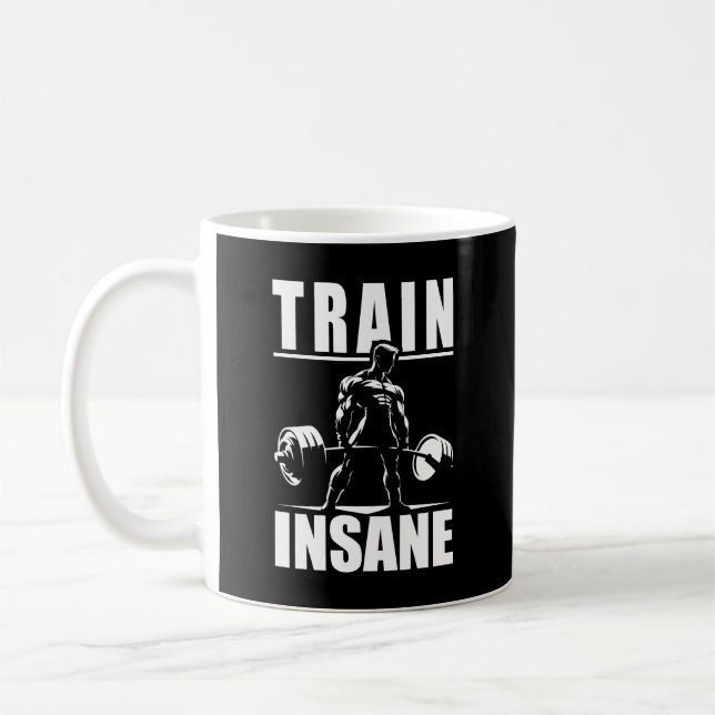 Mug Train fou - Gymnase Motivationnelle, Fitness d'ent (Gauche)
