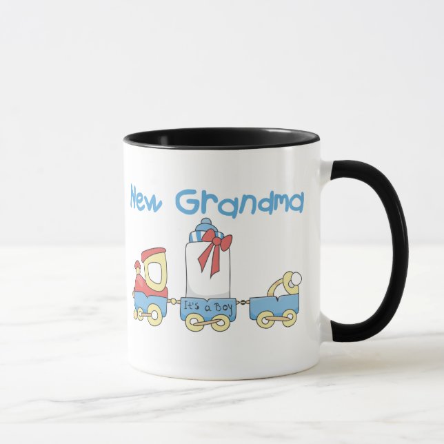 Mug Train New Grand-mère C'est un garçon (Droite)