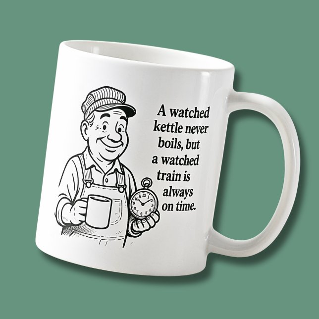 Mug Train toujours à l'heure - Sagesse du conducteur d (Créateur téléchargé)