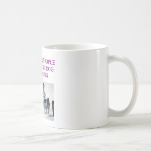 Mug traîneau de chien emballant l'amant d'iditarod