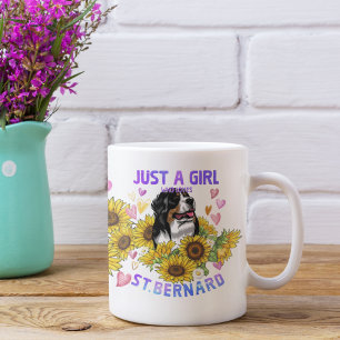 Mug Trainer floral St. Bernard Lover