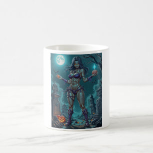 Mug Traite d'Halloween ou ami Zombie w Cerveau