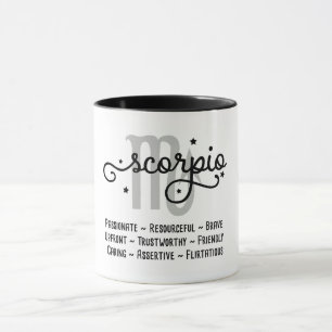 Mug Traits de zodiaque Scorpio