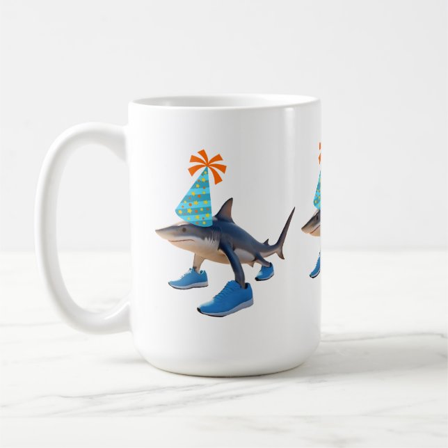 Mug Tralalero Tralala requin Casquette d'anniversaire (Gauche)