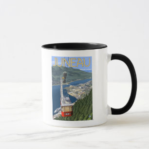 Mug Tram affiche de Vintage voyage au-dessus de