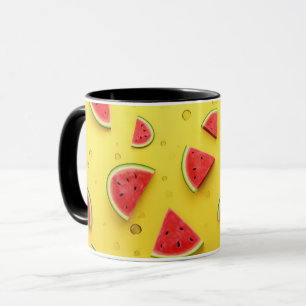 Mug tranche de pastèque mignonne fruits de dessin 