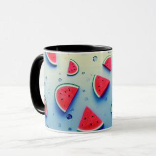Mug tranche de pastèque mignonne fruits de dessin 