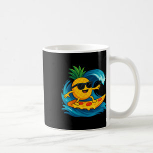 Mug Tranche de pizza à la surfing ananas Drôle d'été T