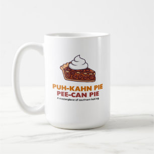 Mug Tranche de tarte aux noix de pécan avec crème foue