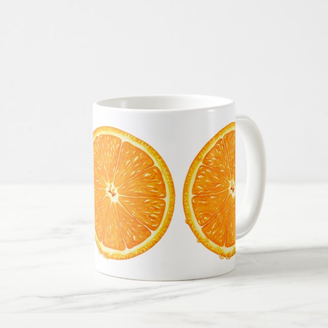 Mug - tranche orange (Devant droit)