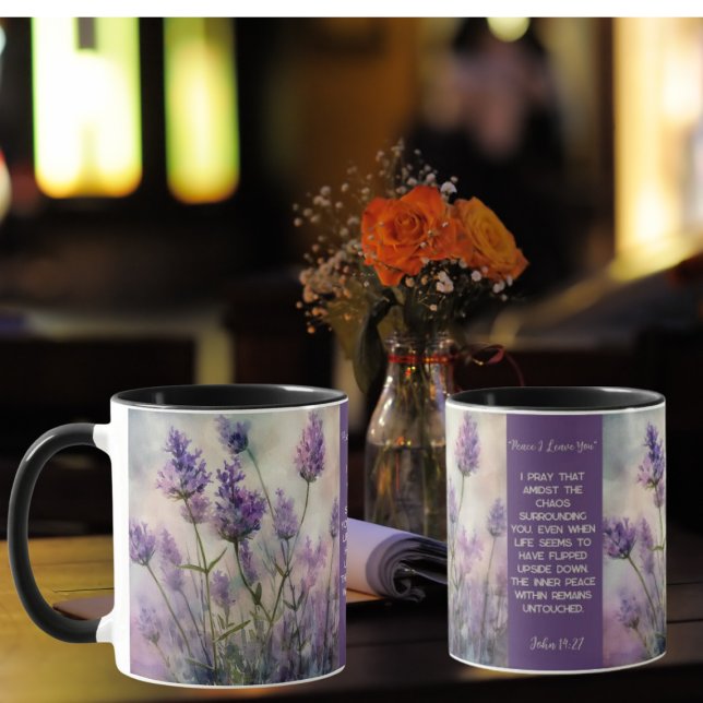 Mug Tranquil Lavender Fields Customizable Mug (Creator Uploaded)