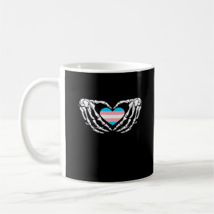 Mug Trans Pride Skeleton Halloween Transgenre Goth He