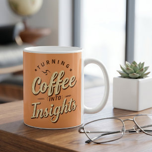 Mug Transformer le café en données humoristiques