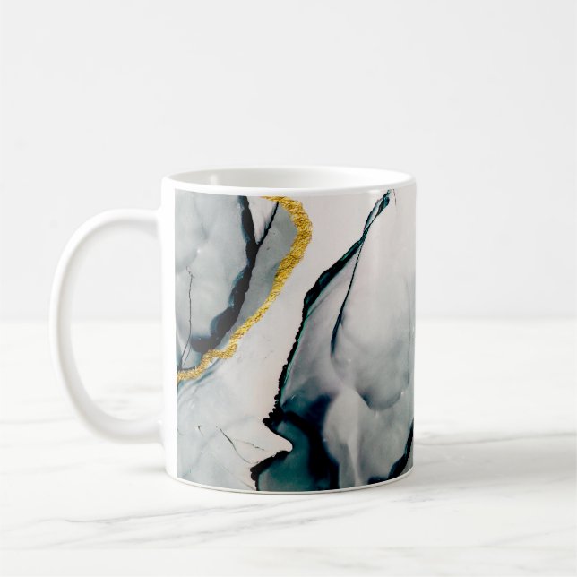 Mug Transparent creativity. Abstract artwork. Trendy w (Gauche)