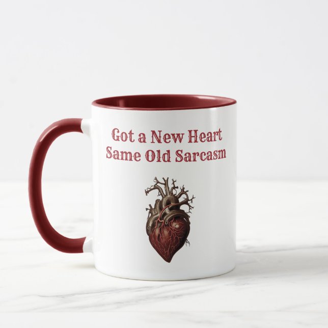Mug Transplantation cardiaque Funny Victorian Steampun (Gauche)