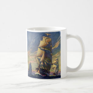 Mug Transport vintage, Clipper Ships en mer