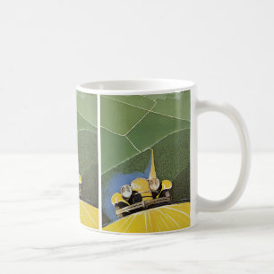 Mug Transport Vintage, Phares d'une Voiture