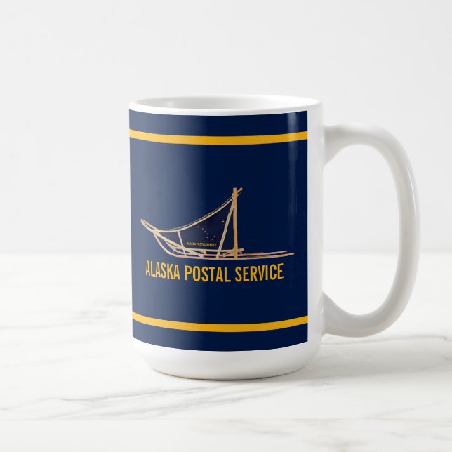 Mug Transporteur postal de l'Alaska Dog Sled (Droite)