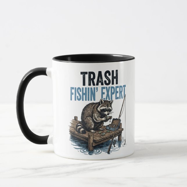Mug Trash Fishin' Expert Raccoon (Gauche)