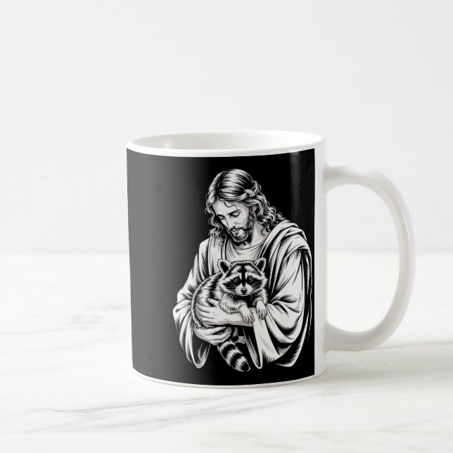 Mug Trash Panda Jesus Raccoon Trashed Racoon Animal Ra (Droite)