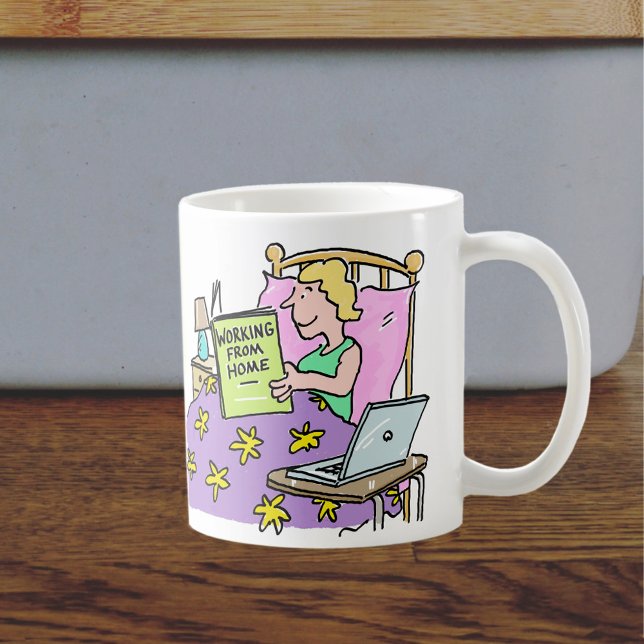 Mug Travail à domicile (Créateur téléchargé)