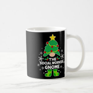 Mug Travail social Gnome Xmas Fête de famille Noël