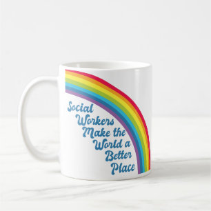 Mug Travail social inspirant Arc-en-ciel