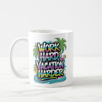 Mug "Travaille dur, Joue du dur déco"