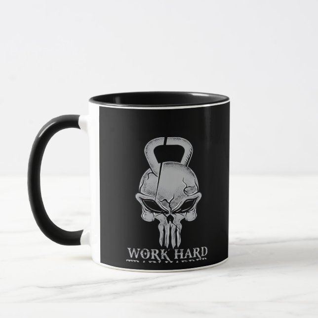 Mug Travailler Dur Jouer Si Dur Pour Les Freaks De Fit (Gauche)
