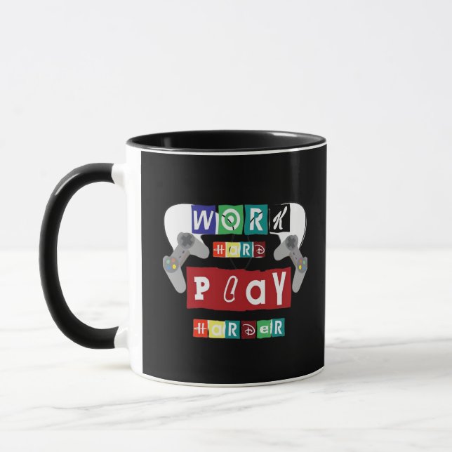 Mug Travailler dur Jouer si dur Trending Sloth (Gauche)