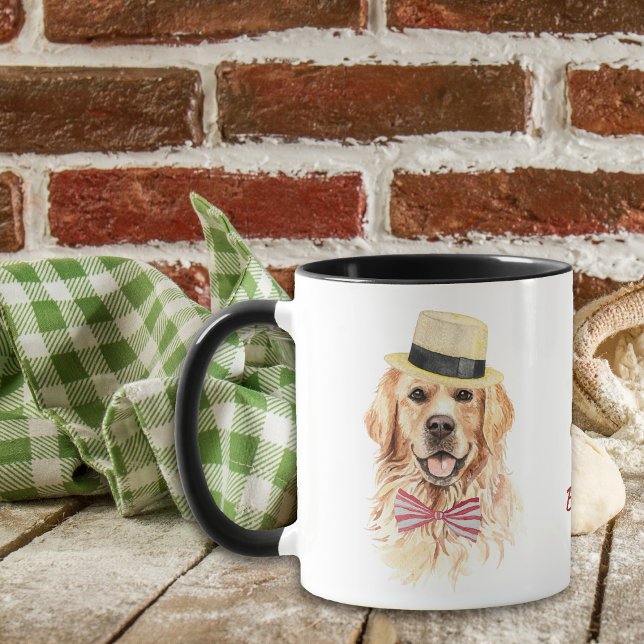 Mug Travailler dur pour mon Golden Retriever (Créateur téléchargé)