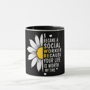 Mug Travailleur social/tournesol