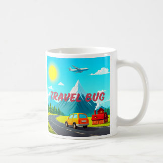 Mug Travel Bug / I Love to Travel!
