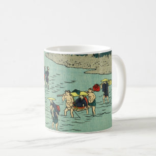 Mug Traversée de la rivière vintage - Bois japonais