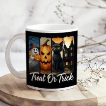 "Treat or Trick" Halloween Brush Stroke Chat