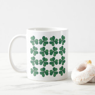 Mug Trèfle Trèfle à Trois Feuilles Motif Vert Chanceux