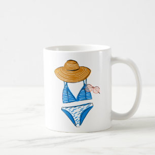 Mug Trempez le soleil - maillot de bain bleu 2