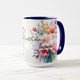 Mug Trendy Wildflowers Beautiful Luxury Collection