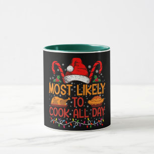 Mug Très Probable De Cuisiner Toute La Journée De Noël