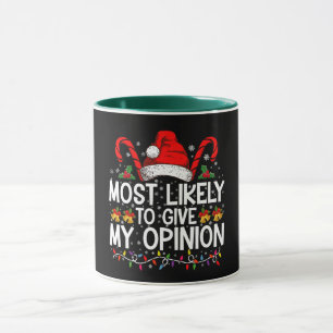Mug Très Probable De Donner Mon Avis Drôle Noël