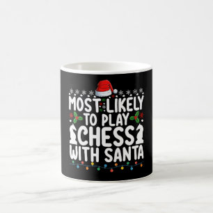 Mug Très Probable De Jouer Aux Échecs Avec Père Noël C