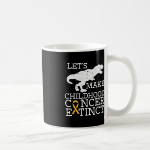 Mug Trex Cancer de l'enfant Dinosaure de sensibilisati