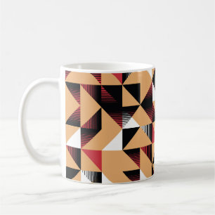Mug Triangle Abstrait, Beauté Rétro Élégante.